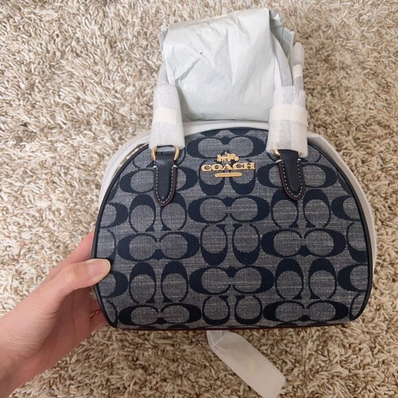 Coach Sydney Satchel In Signature Chambray - Picture 2 of 5